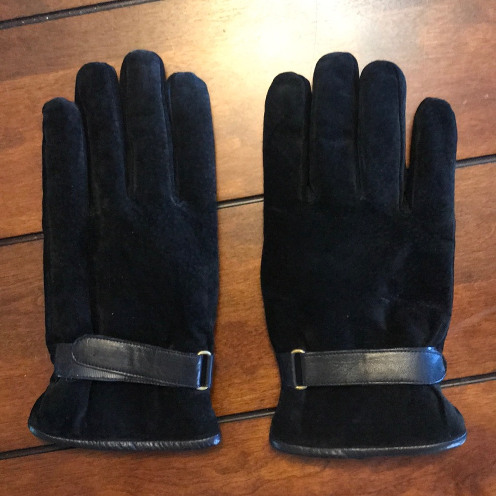Never WORN! GENUINE suede gloves